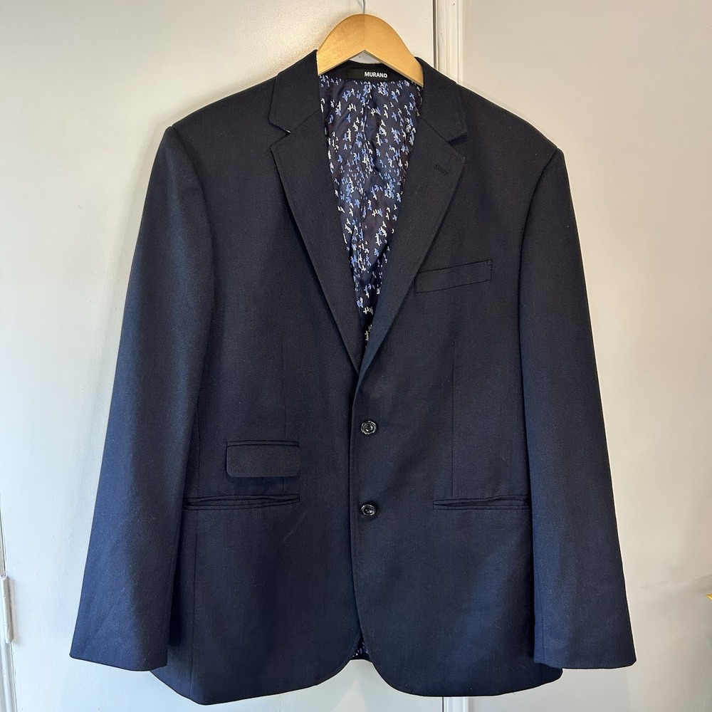 Mariano‎ Men's Xl Slim Fit Navy Single breasted jacket/blazer. EPOC D-13
